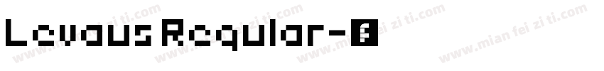 Levaus Regular字体转换